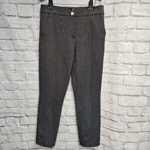 NWT WHITE HOUSE BLACK MARKET 6 6L CURVY JOLIE STRAIGHT BLACK WHITE CHECK PANTS